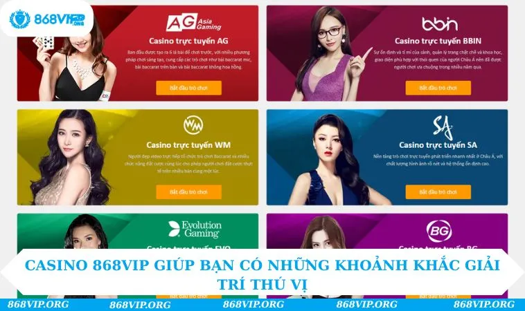 Casino 868VIP 208 Casino 868VIP giúp bạn có những khoảnh khắc giải trí thú vị
